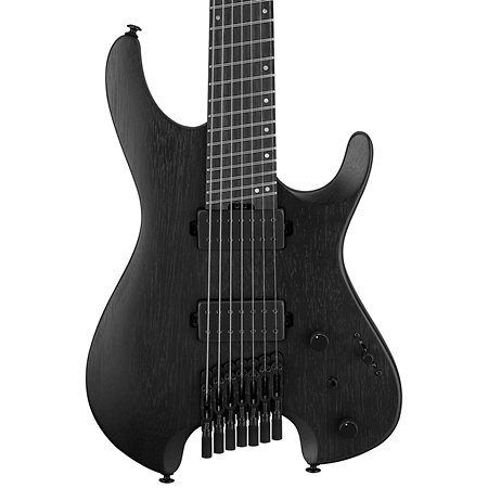QX527B Weathered Black 7 cordes + housse Ibanez