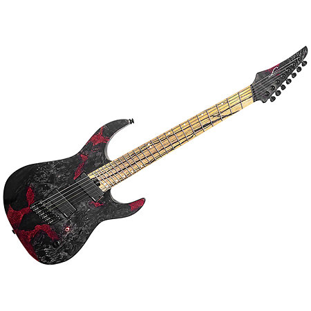 Legator Ninja X 7 String Multi-scale Black Widow + Housse