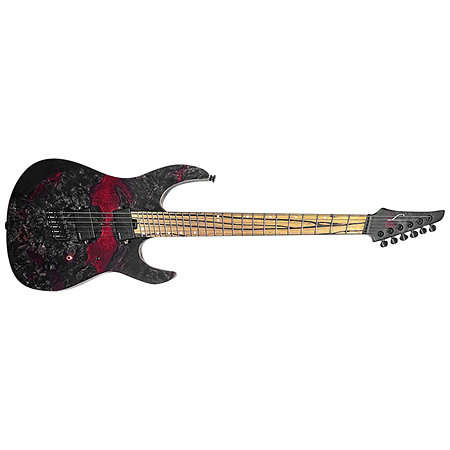 Legator Ninja X 6 String Multi-scale Black Widow + Housse