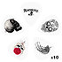 1CWH4-01AL Alchemy Skull (lot de 10) D'Addario