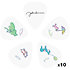 1CWH4-05JL John Lennon Animal (lot de 10) D'Addario