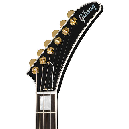 Explorer Custom Bound Head Veneer Ebony + Etu Gibson