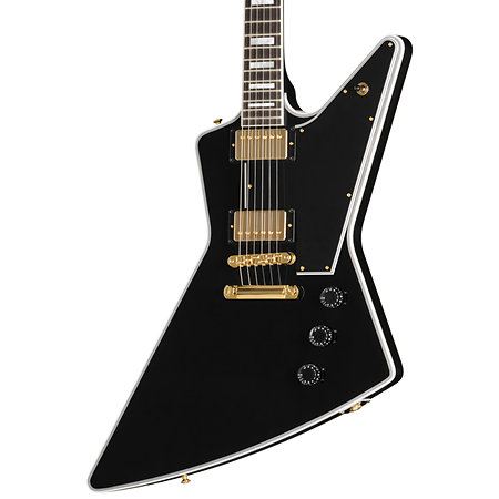 Explorer Custom Bound Head Veneer Ebony + Etu Gibson