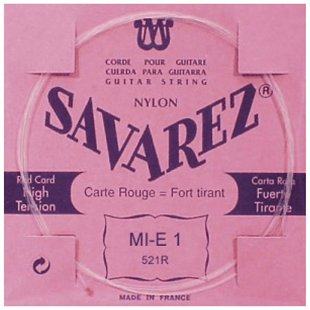 Savarez 521R MI-1 Rouge Nylon Rectifié