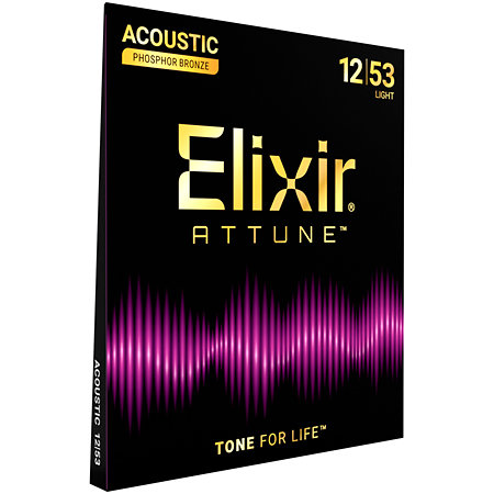 Elixir 21052 Attune Phosphor Bronze Acoustic Light 12-53