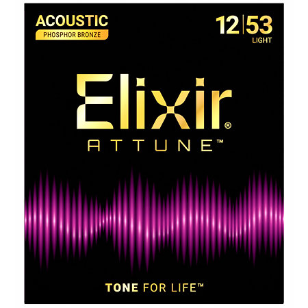 Elixir 21052 Attune Phosphor Bronze Acoustic Light 12-53