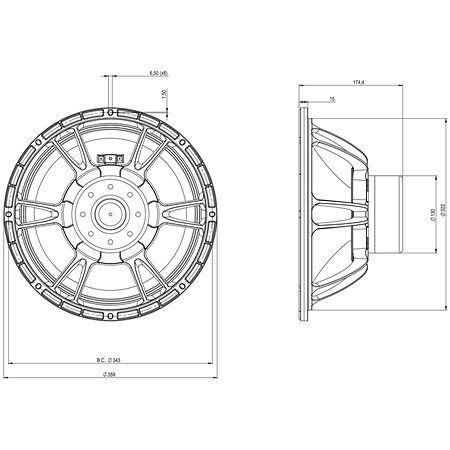 14DS88 8 Ohm B&C Speakers