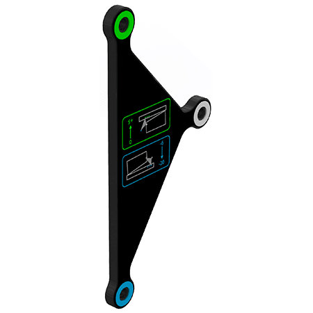 Martin Audio WPSOUTRIG Kit de 2 stabilisateurs et barre de stackage