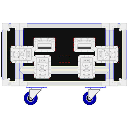 Martin Audio WPMFCUK Flightcase pour 4 enceintes WPM