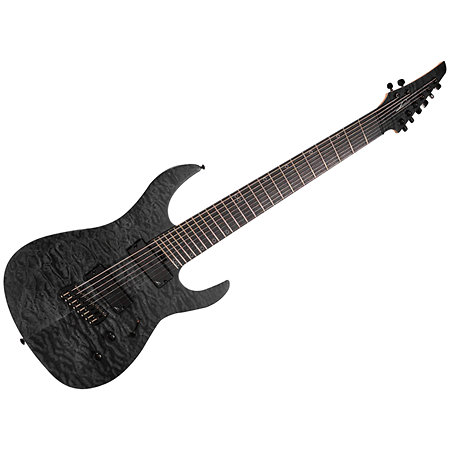 Ninja Super Shred 8-string Multi-scale Black Legator