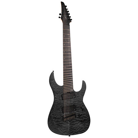 Ninja Super Shred 8-string Multi-scale Black Legator