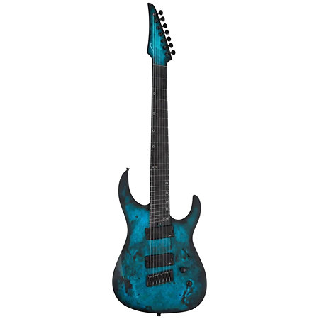 Ninja Super Shred 7-string Multi-scale Dark Sapphire Legator