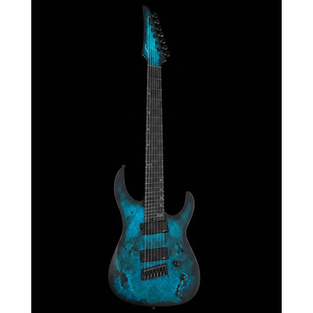 Ninja Super Shred 7-string Multi-scale Dark Sapphire Legator