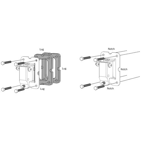 SP6/8W Wall Spacer Kit Martin Audio