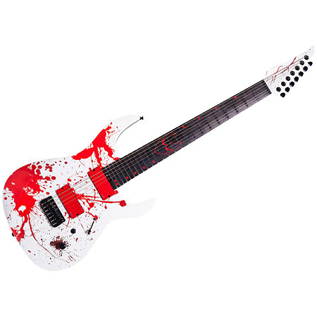 Legator Ninja Custom Slaughter 7-string Std-scale Bonebreaker White + Housse