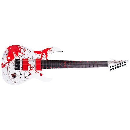 Legator Ninja Custom Slaughter 7-string Std-scale Bonebreaker White + Housse