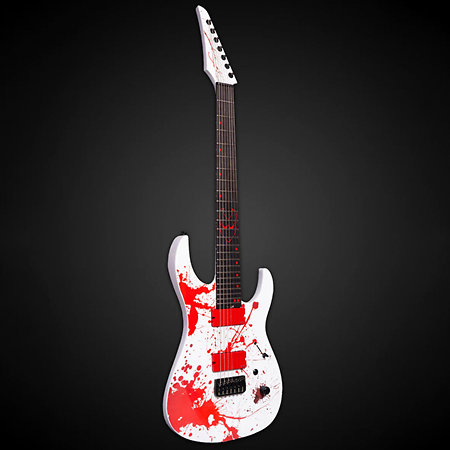 Ninja Custom Slaughter 7-string Std-scale Bonebreaker White + Housse Legator