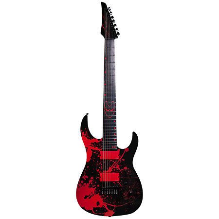 Ninja Custom Slaughter 7-string Std-scale Demolisher Black + Housse Legator