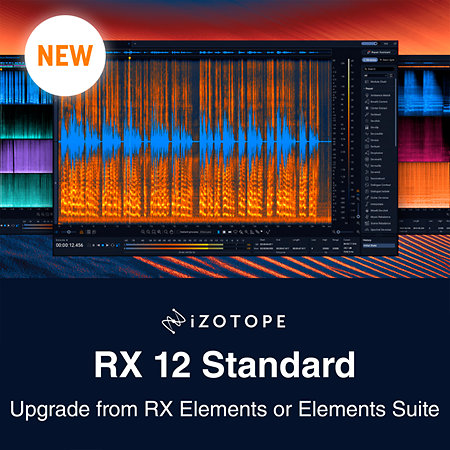 Izotope RX 12 Standard : Upgrade from RX Elements or Elements Suite (licence)