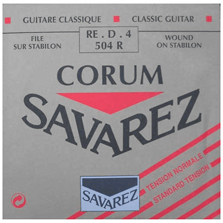 Savarez 504R Filé Métal Argenté 4e Red