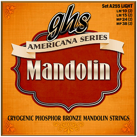 GHS A255 Americana Series Mandolin Light 10-38