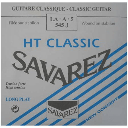 Savarez 545J Filée Métal Argenté 5e Blue
