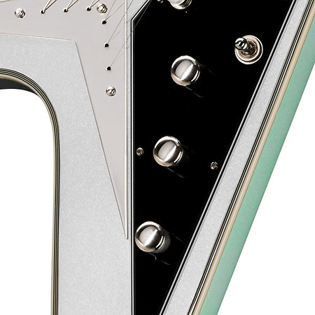 Flying V Custom Futura Quicksilver Shift + Housse Epiphone
