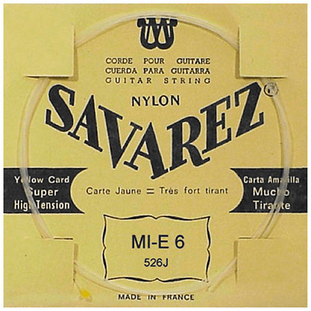 Savarez 526J Filé Métal Argenté 6e Yellow
