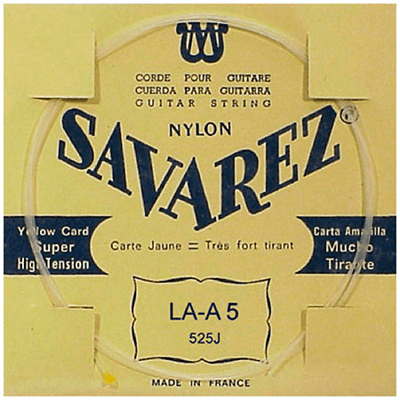 Savarez 525J Filé Métal Argenté 5e Yellow