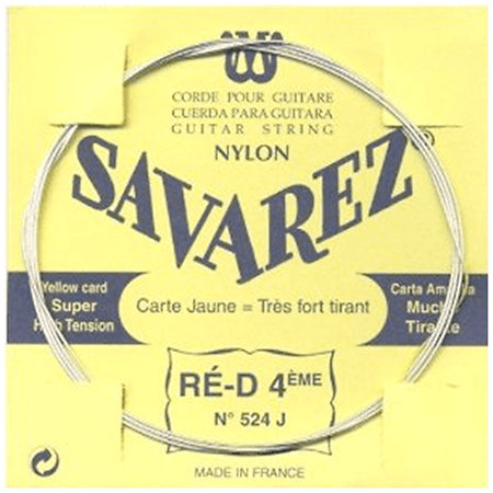 Savarez 524J Filé Métal Argenté 4e Yellow
