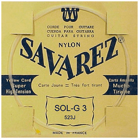 Savarez 523J Filé Métal Argenté 3e Yellow