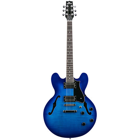 Ascent+ Collection H-535 Royal Blue Burst Heritage Guitar