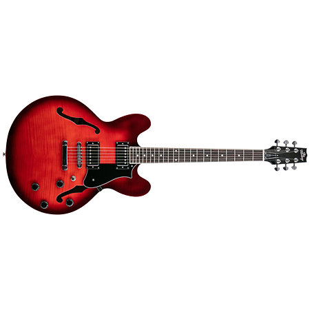 Ascent+ Collection H-535 Scarlet Red Burst Heritage Guitar