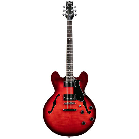 Ascent+ Collection H-535 Scarlet Red Burst Heritage Guitar