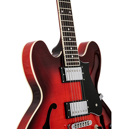 Ascent+ Collection H-535 Scarlet Red Burst Heritage Guitar