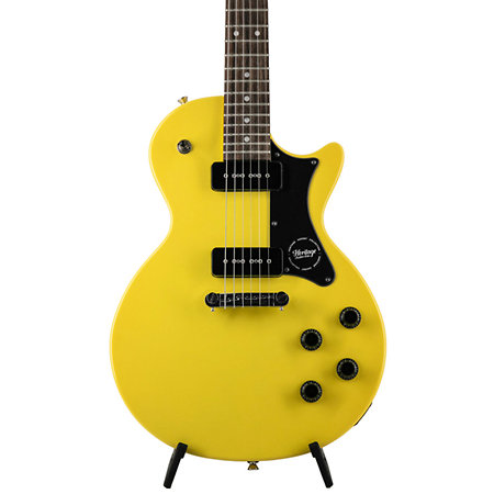 Ascent Collection H-137 P90 Marigold Yellow Heritage Guitar