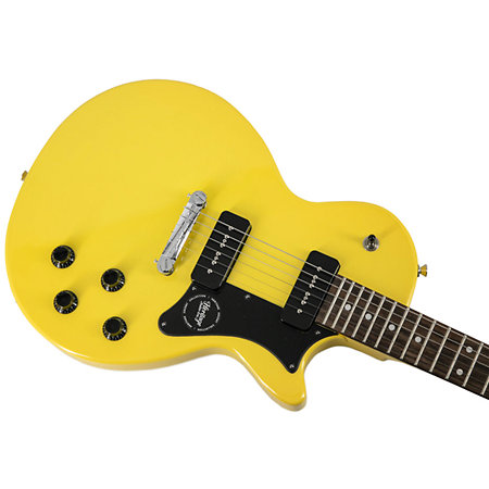 Ascent Collection H-137 P90 Marigold Yellow Heritage Guitar