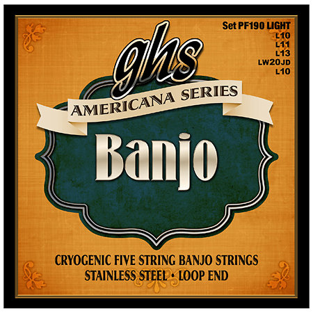 GHS PF190 Banjo Americana Series Light 10-10