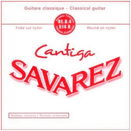Savarez 514R Filée Métal Argenté 4e Red