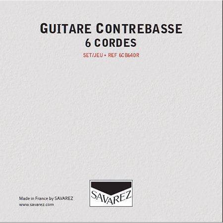 Savarez 6CB640R Contrebasse 6 cordes 75 cm