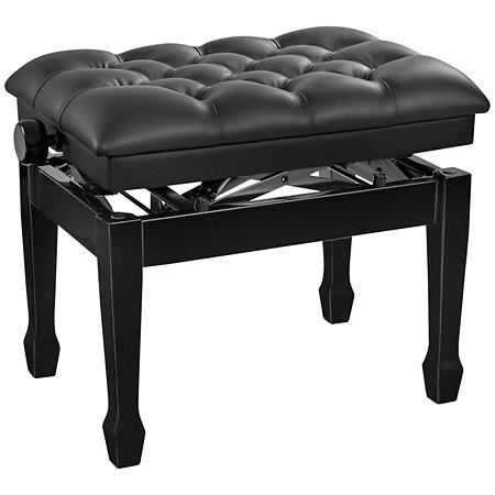 K&M 13965 Banc de piano hydraulique noir brillant