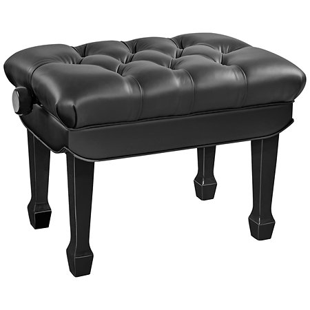 K&M 13968 Banc de piano hydraulique noir brillant