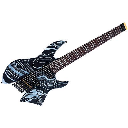 Larry Carlton X6 7-String Headless Black Swirl