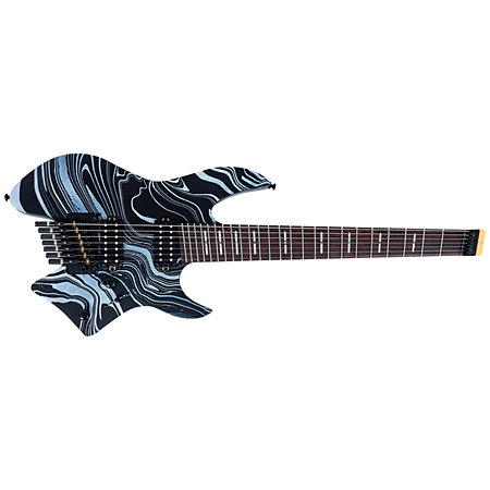 Larry Carlton X6 7-String Headless Black Swirl