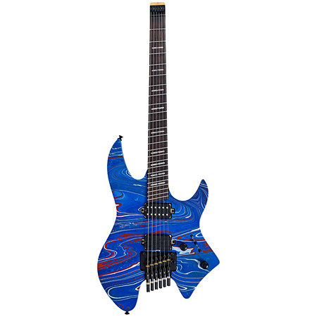 X6 6-String Headless Blue Swirl Larry Carlton