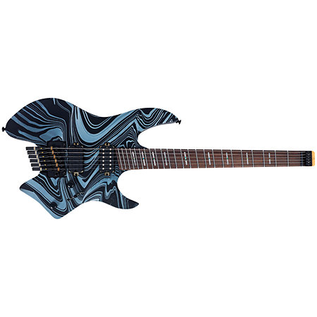 Larry Carlton X6 6-String Headless Black Swirl