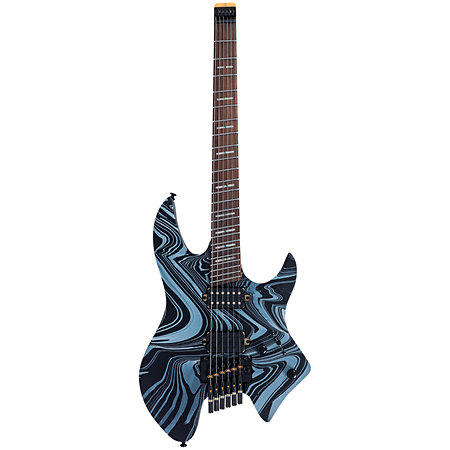 X6 6-String Headless Black Swirl Larry Carlton