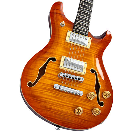 Q7 Hollow Amber Burst Larry Carlton