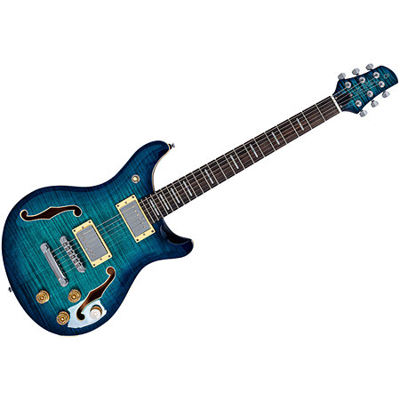 Larry Carlton Q7 Hollow Transparent Blue