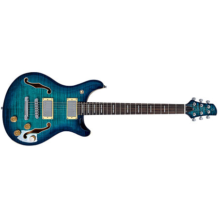 Larry Carlton Q7 Hollow Transparent Blue
